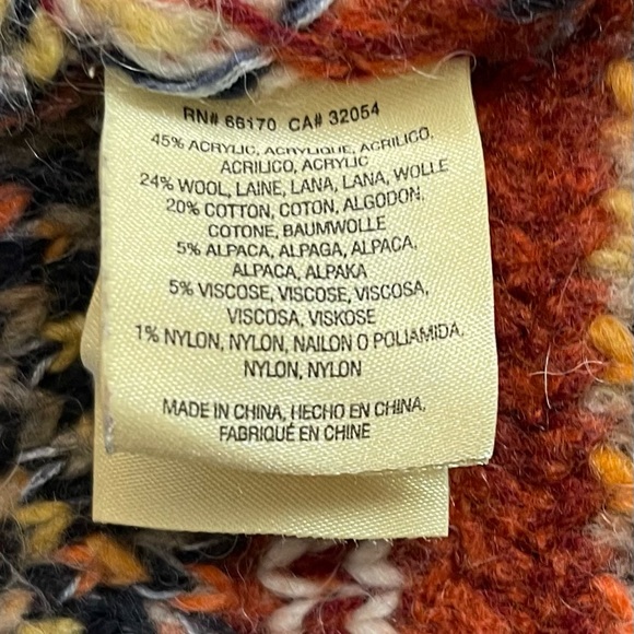 Anthropologie Knitted & Knotted Multi-colour Open Front Cardigan (XS) - Picture 14 of 16